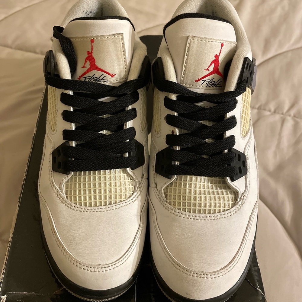 Jordan Men's White and Red Sneakers